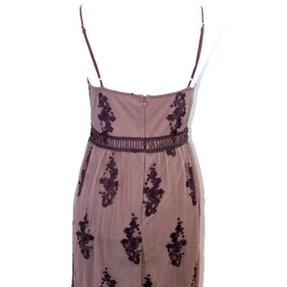 Altar’d State | Plum Purple Apololina Lace Mesh Overlay Maxi Dress | Size Small - Picture 6 of 16